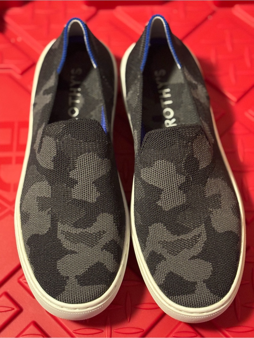 Rothy's Original Gray/Black Camo Slip on